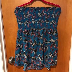 No Boundries Blue Butterfly Sleeveless Tank